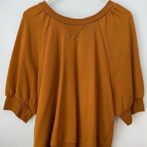 Rust Sweater Top